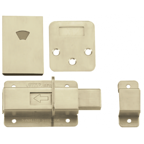 Veco - Stainless Steel Toilet Indicating Bolt - DL70 - Door Hardware