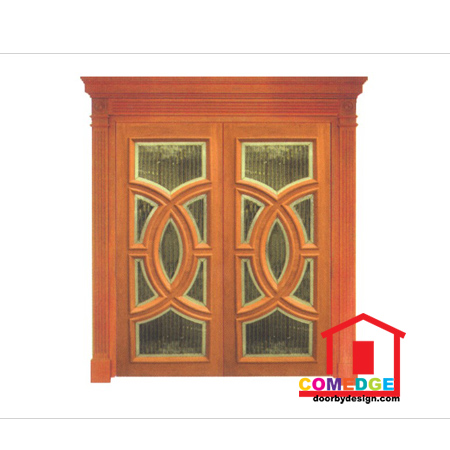 Classical Main Door With Temperated Glass - Classical Main Door – CT-IDA 99