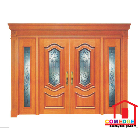 Classical Main Door With Temperated Glass - Classical Main Door – CT-IDC 11