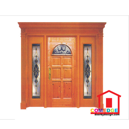 Classical Main Door With Temperated Glass - Classical Main Door – CT-IDC 98